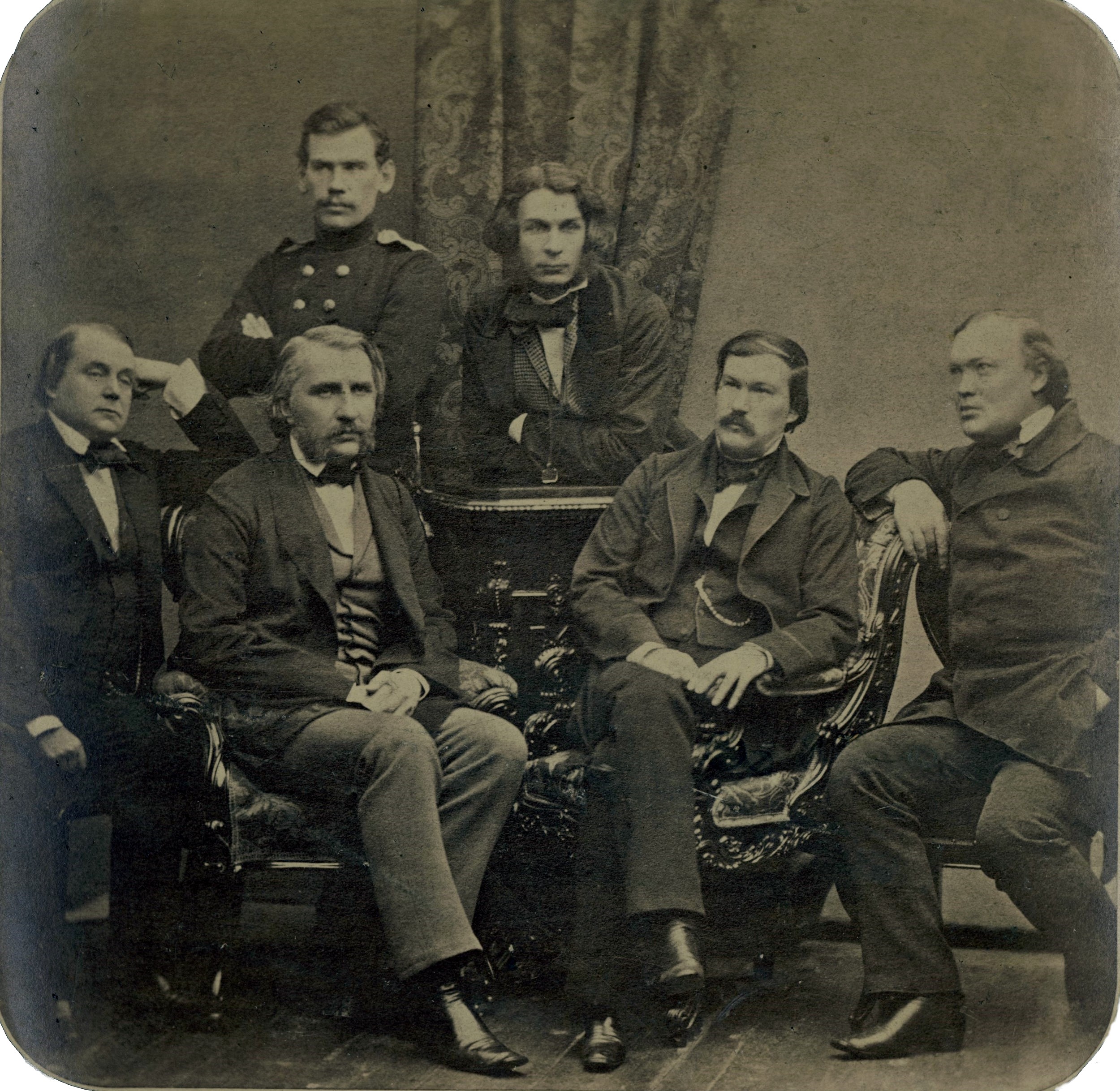The 1856 group photograph of the Sovremennik writers