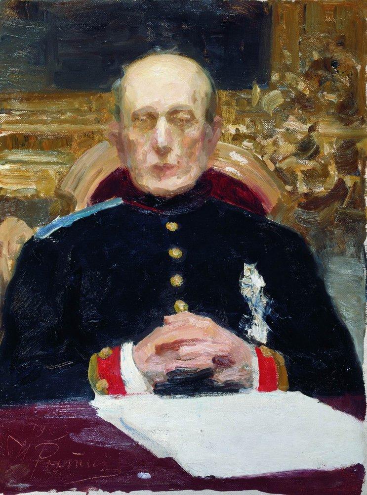Ilya Repin, portrait of Konstantin Pobedonostsev, 1903