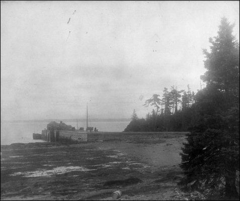 The pier at Grosse Île quarantine station, 1899