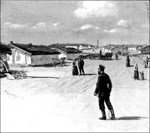 Sketch of the Doukhobor village of Gorelovka, 1893