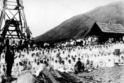 Photograph of Pyotr Verigin in British Columbia, 1907