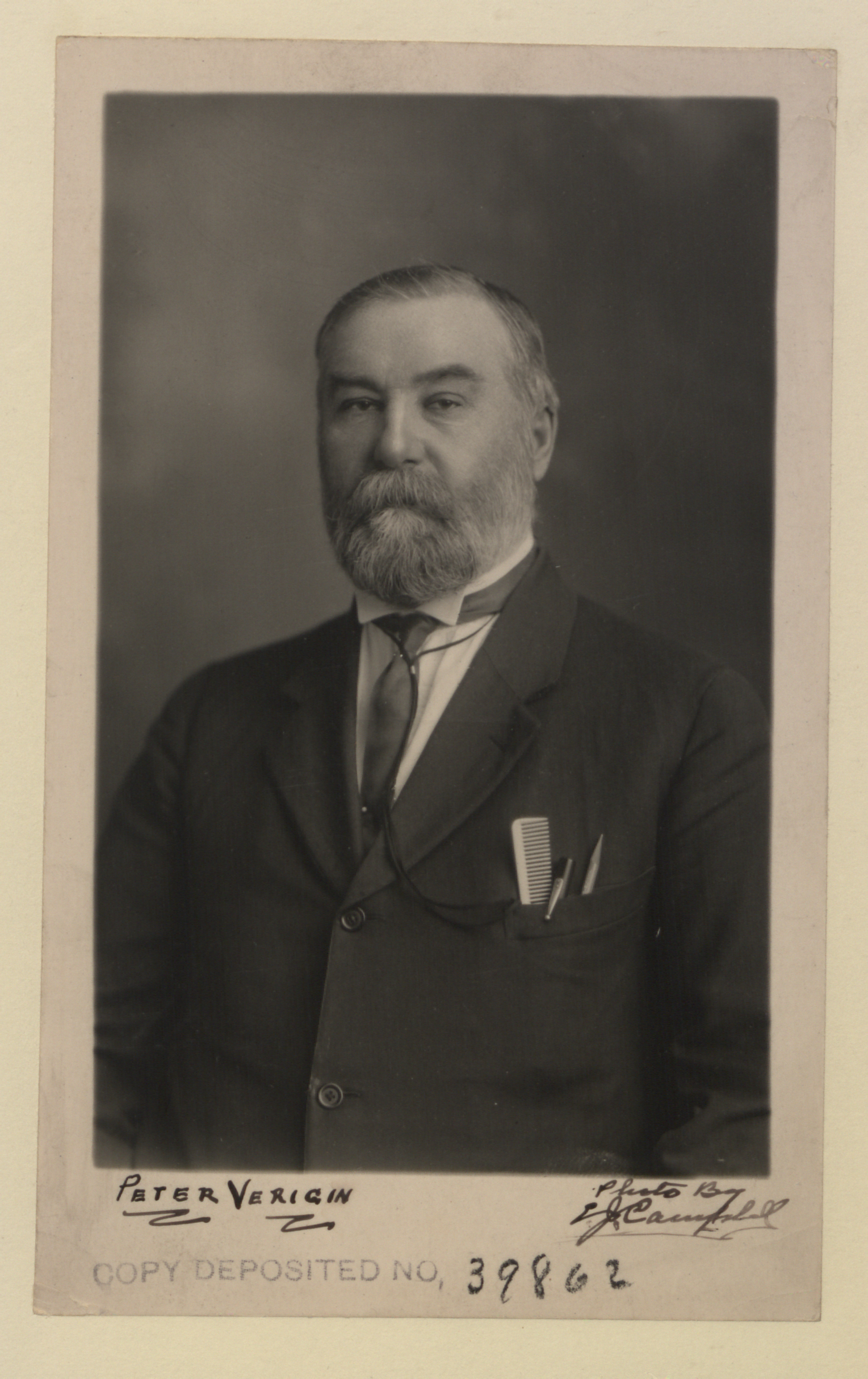 Portrait of Pyotr Verigin, 1922