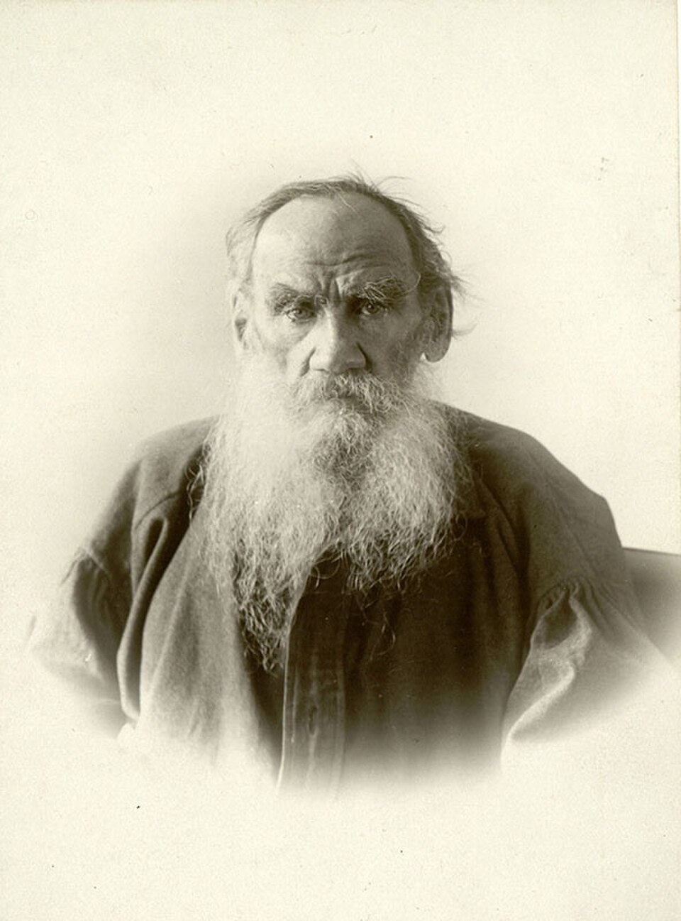 Studio portrait of Tolstoy, 1902