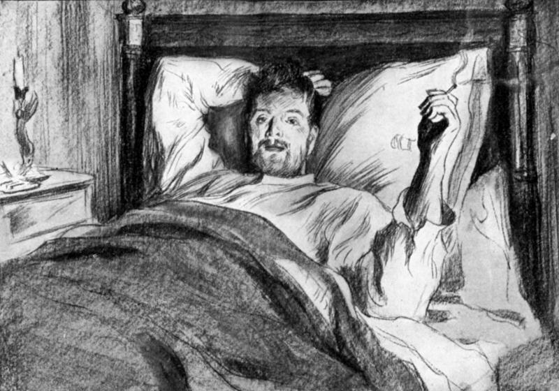 Pasternak illustration: Nekhlyudov waking
