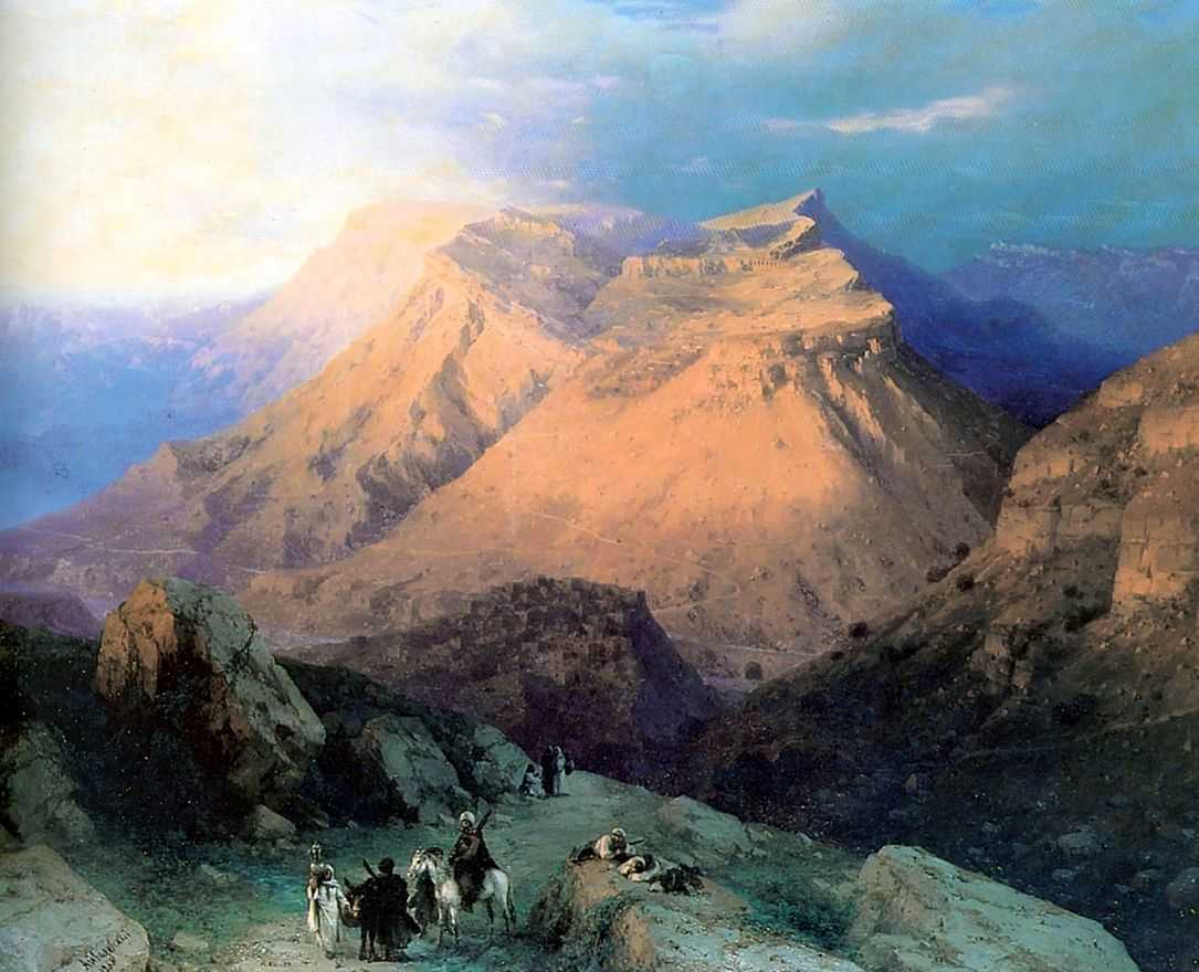 Ivan Aivazovsky, Aul Gunib in Dagestan, 1869