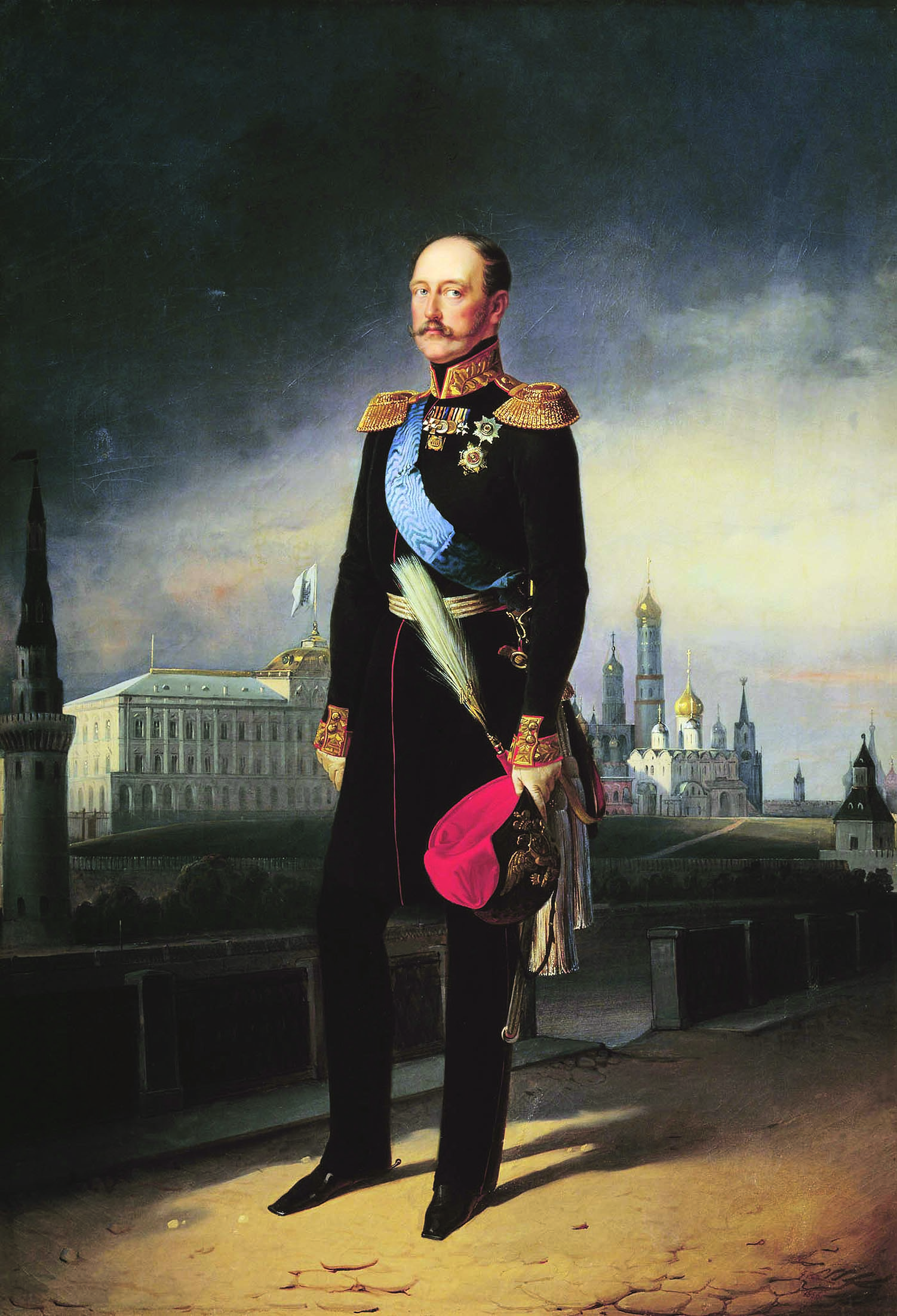 State portrait of Tsar Nicholas I by Egor Botman, 1856