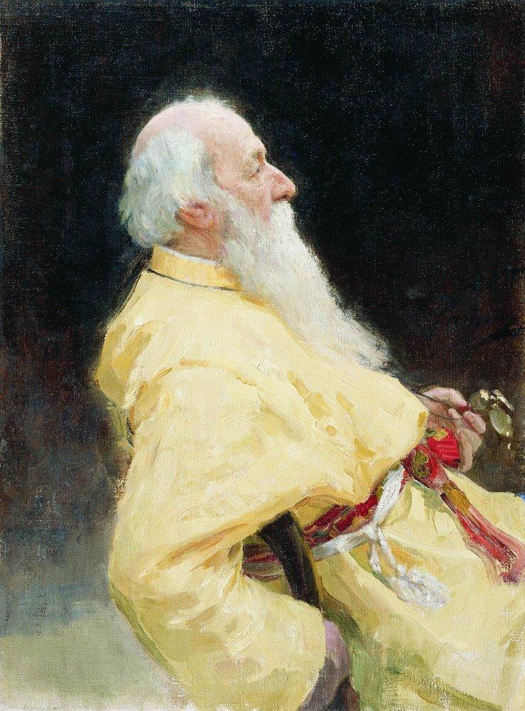 Vladimir Stasov, portrait by Ilya Repin, 1905