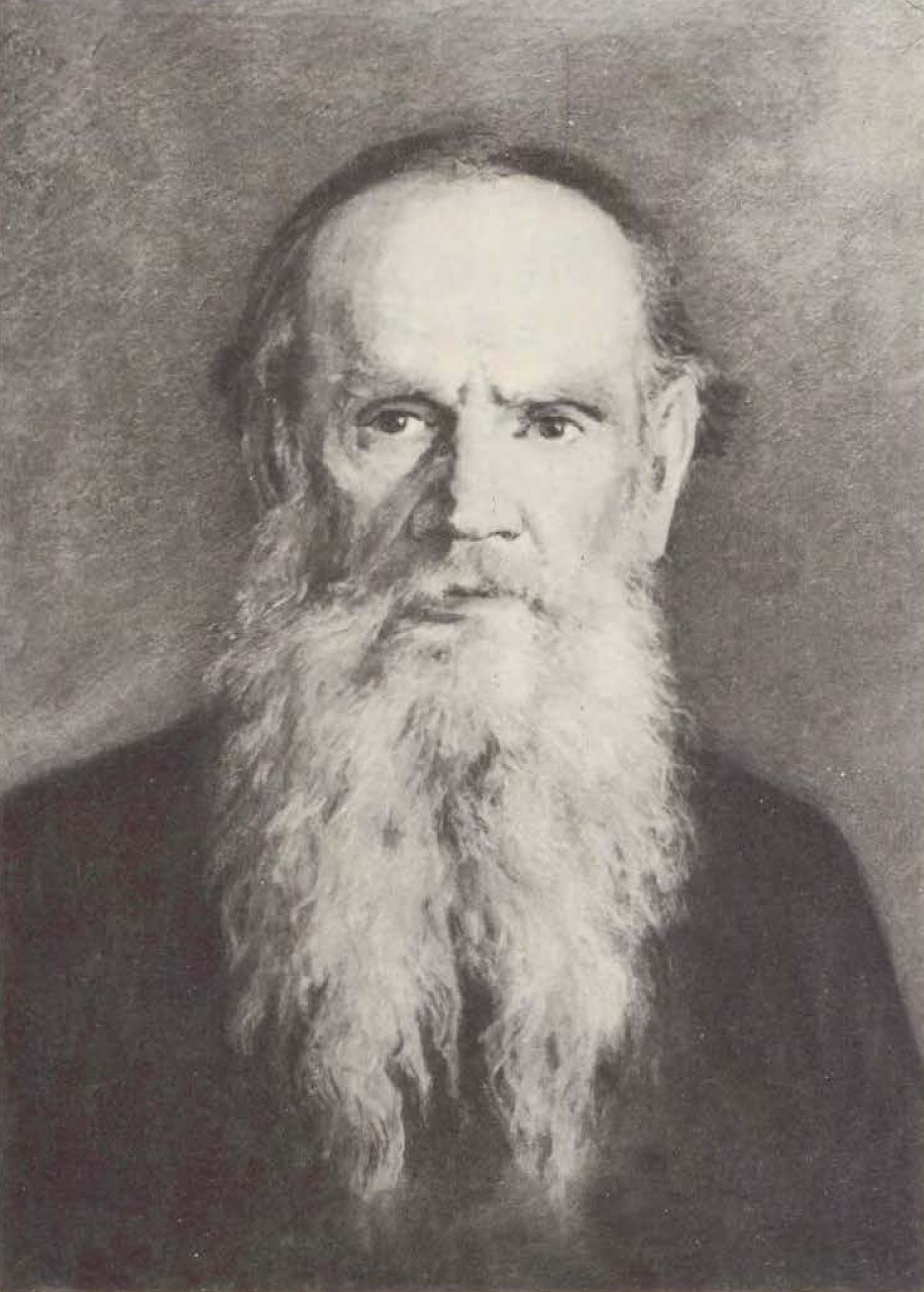 Leo Tolstoy, painting by I. S. Kazakov, 1900, Odessa